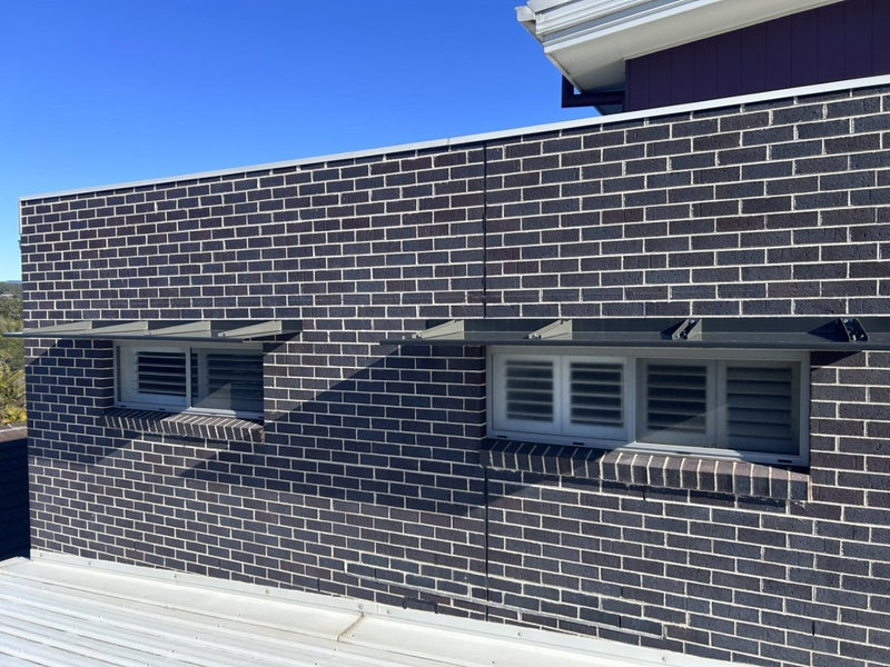 Load image into Gallery viewer, Bracketed Modern Window Hoods - Retrofit/ Post Cladding Modhoods