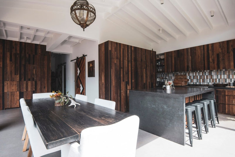 Load image into Gallery viewer, Original Weathered - Faced and Wire Brushed - Recycled Thin Cladding