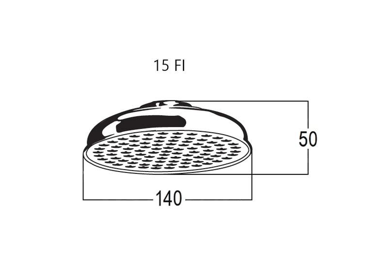 Load image into Gallery viewer, 140mm Shower Head Brass or Copper Plated
