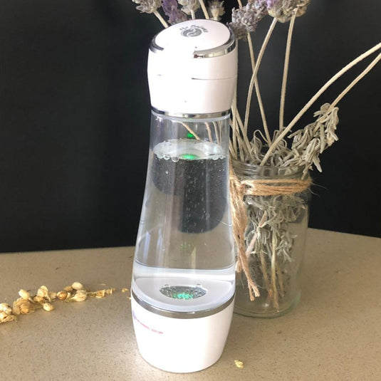 300ml Hydrogen Water bottle on bench
