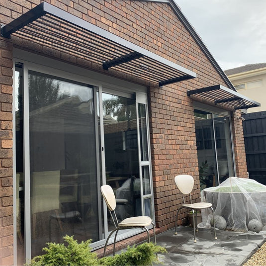 Flat Fixed Louvre Awning