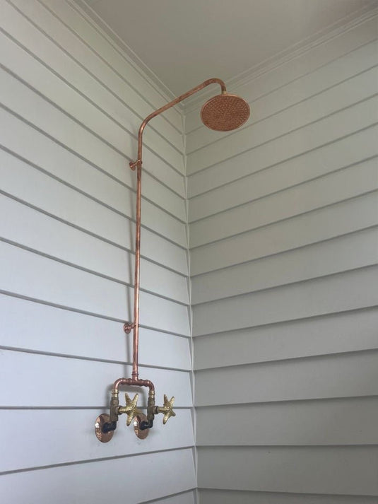 BURLEIGH Outdoor Shower Kit - 200mm Copper Head