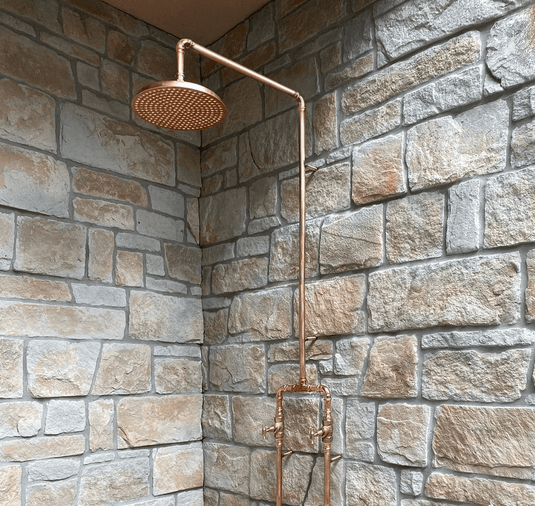 BURLEIGH Outdoor Shower Kit - 200mm Copper Head
