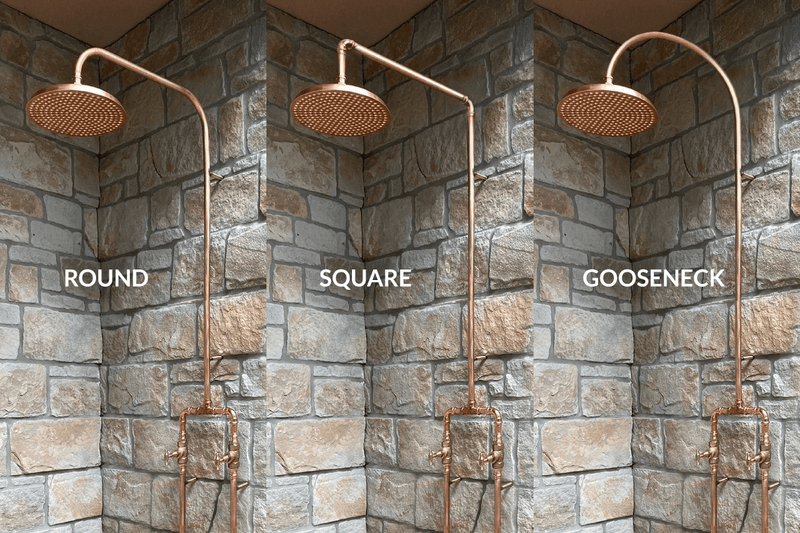 Load image into Gallery viewer, BURLEIGH Outdoor Shower Kit - 200mm Copper Head
