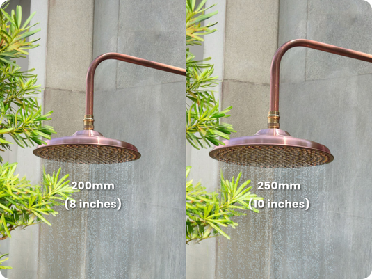 Step 5. Choose your shower head size