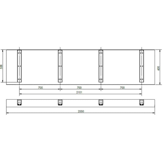Modern Window Hoods - Bracketed - Retrofit/Post Cladding Modhoods
