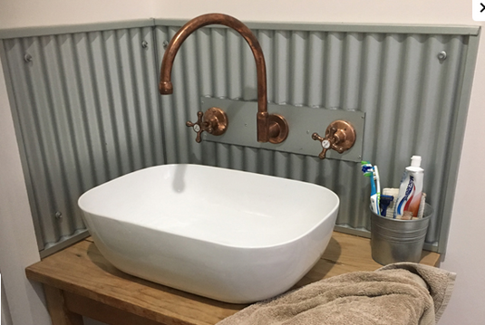 Copper or Brass Wall Mounted Taps