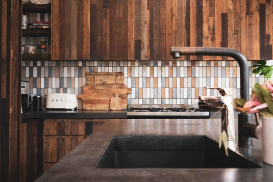 Original Weathered - Faced and Wire Brushed - Recycled Thin Cladding