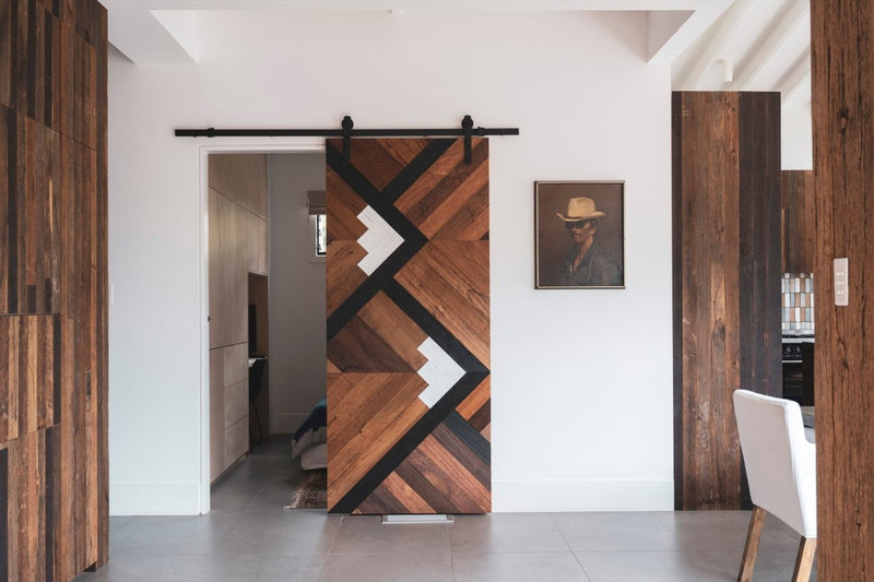 Load image into Gallery viewer, Original Weathered - Faced and Wire Brushed - Recycled Thin Cladding
