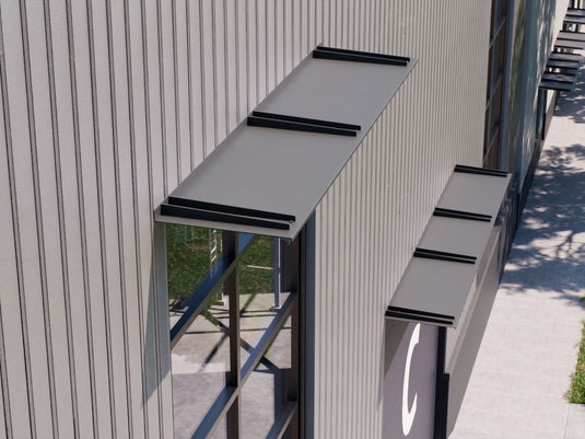 Ultra Deep Modern Window Hoods – Bracketed Retrofit/ Post Cladding Modhoods