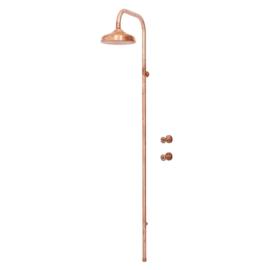 Avalon Wall Mounted Copper Shower Set - BC-AVCOP-200-01 - Eco Sustainable House